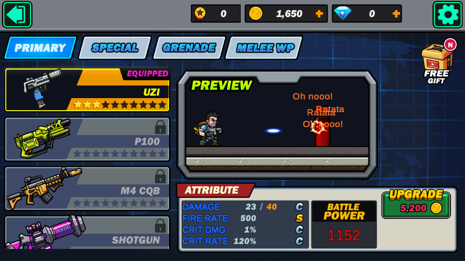 金属射手超级士兵无限金币钻石版1.8.0 最新修改版截图1