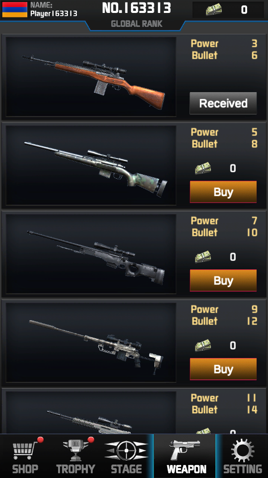 射击场狙击手手游4.7 全武器解锁版截图1