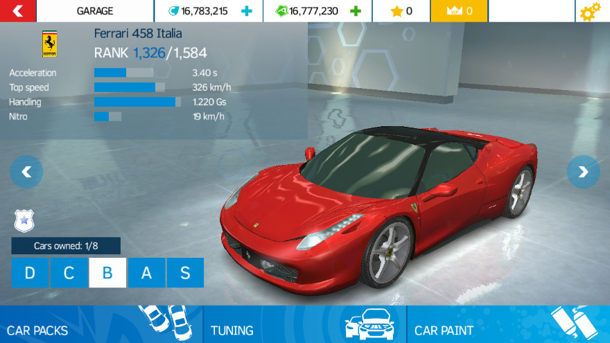 狂野飙车极速版手游1.7.4a 无限钻石截图2