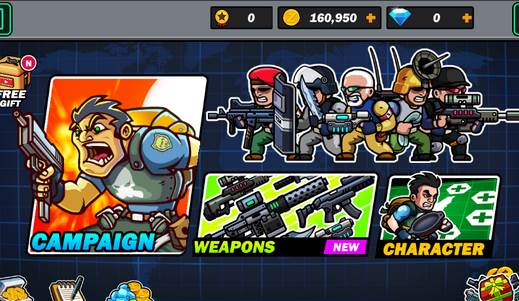 金属射手超级士兵无限金币钻石版